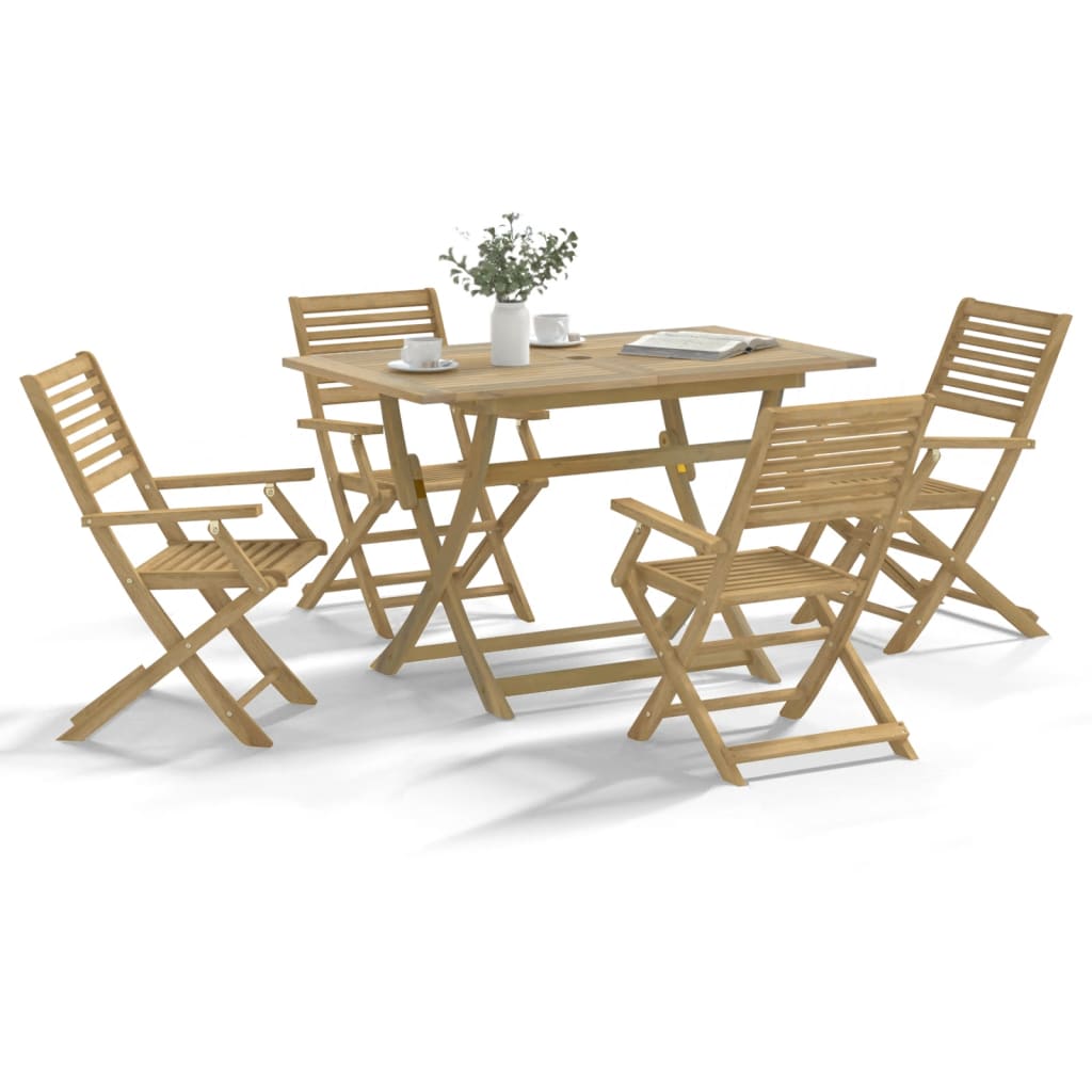 Ensemble À Manger De Jardin 7 Pcs Bois D'acacia Solide