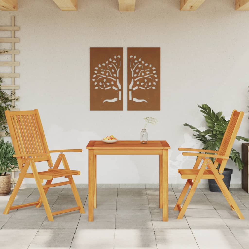 Ensemble De Salle À Manger De Jardin 3 Pièces Naturel