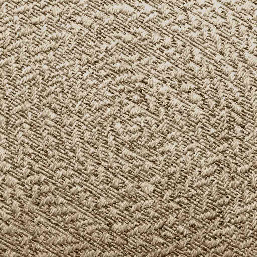 Tapis Zizur Beige 140X200 Cm Aspect De Jute Intérieur Extérieur