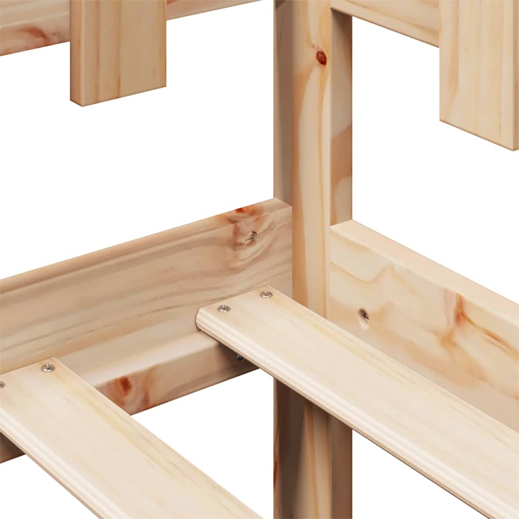 Lit De Jour Avec Tiroirs Sans Matelas 90X190 Cm Bois Massif