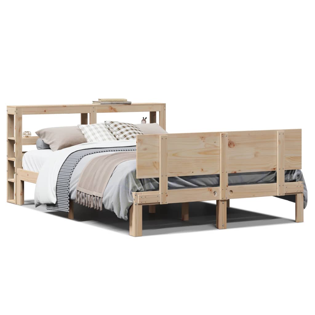 Cadre De Lit Avec Tête De Lit Sans Matelas 120X190 Cm