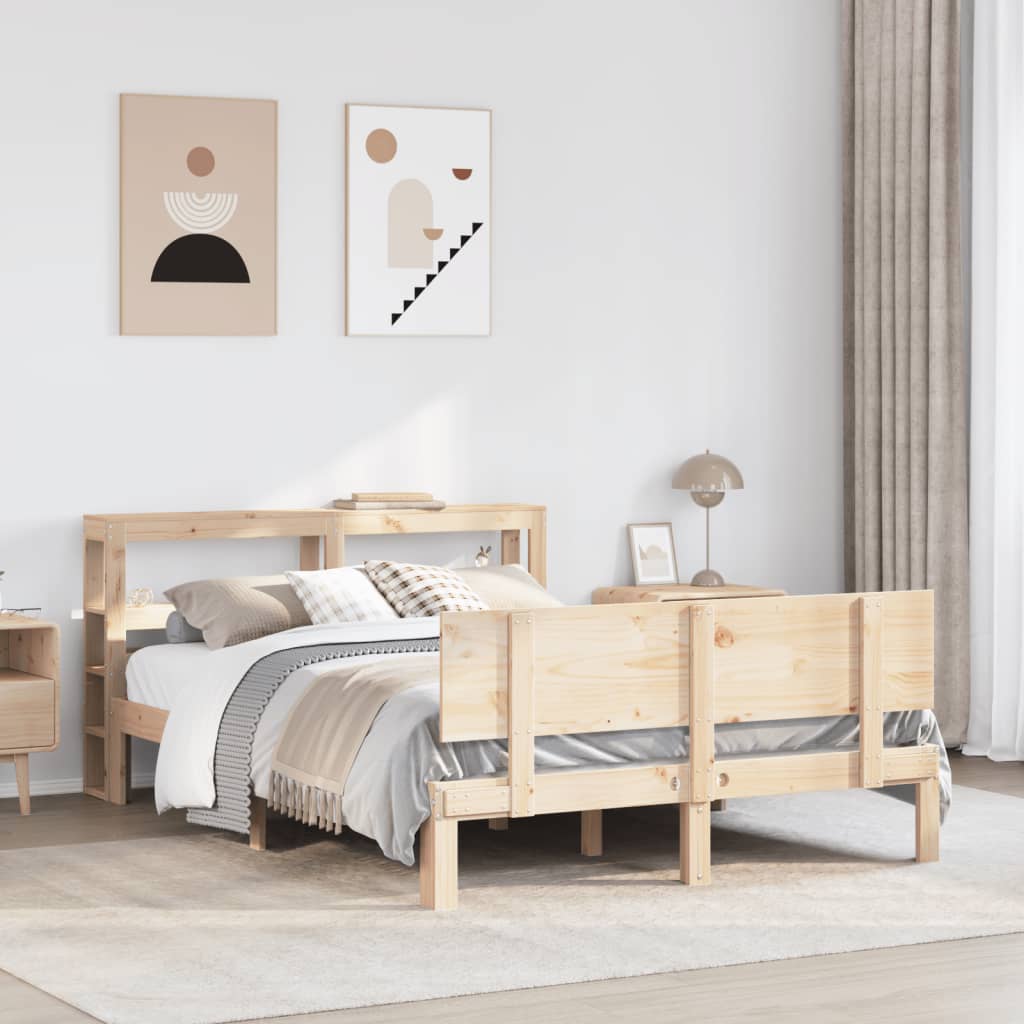 Cadre De Lit Avec Tête De Lit Sans Matelas 120X190 Cm