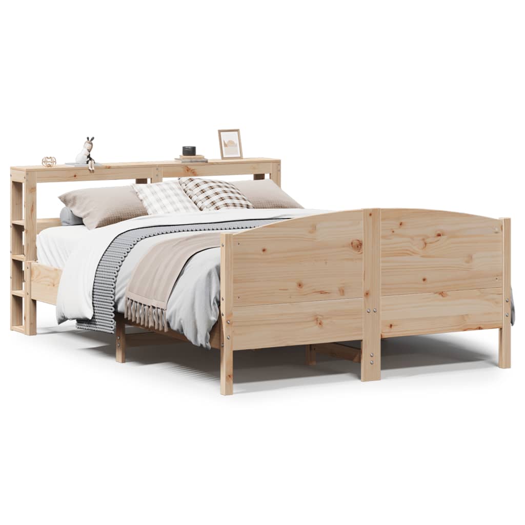 Cadre De Lit Sans Matelas 120X190 Cm Bois De Pin Massif