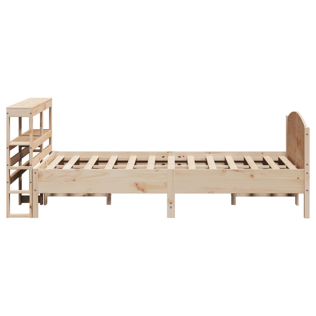 Cadre De Lit Sans Matelas 120X190 Cm Bois De Pin Massif