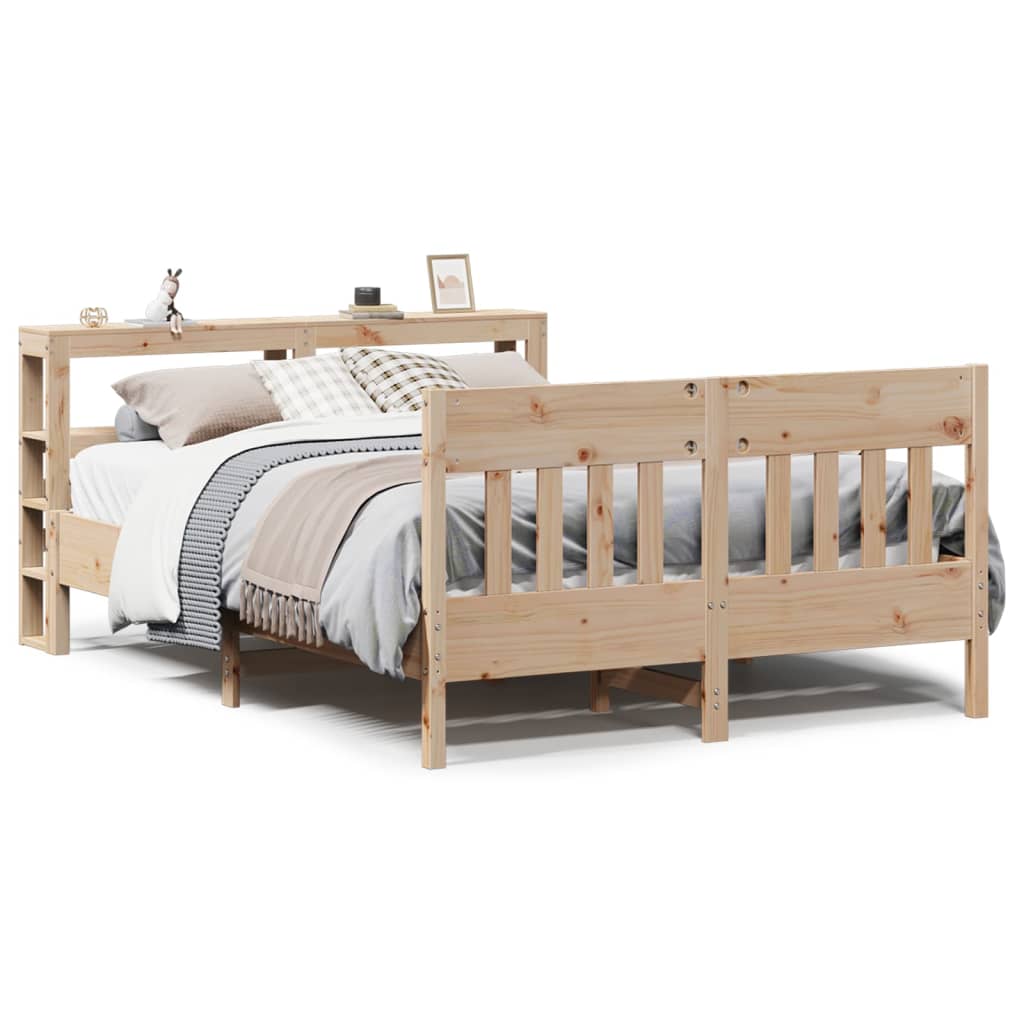 Cadre De Lit Sans Matelas 120X190 Cm Bois De Pin Massif
