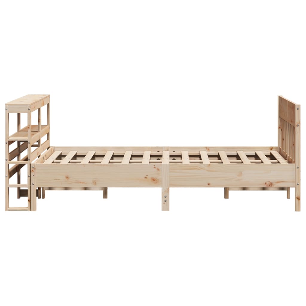 Cadre De Lit Sans Matelas 120X190 Cm Bois De Pin Massif