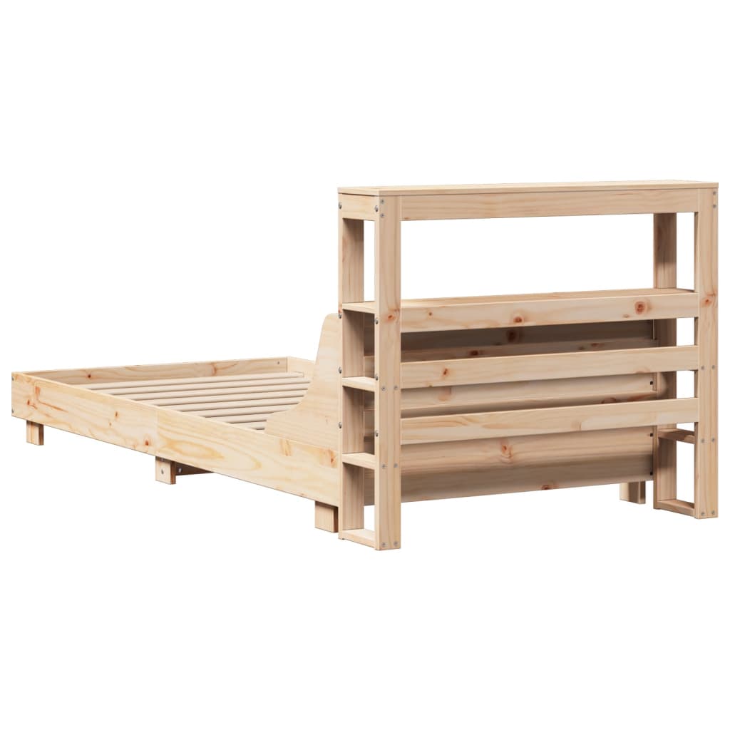 Cadre De Lit Sans Matelas 90X190 Cm Bois De Pin Massif
