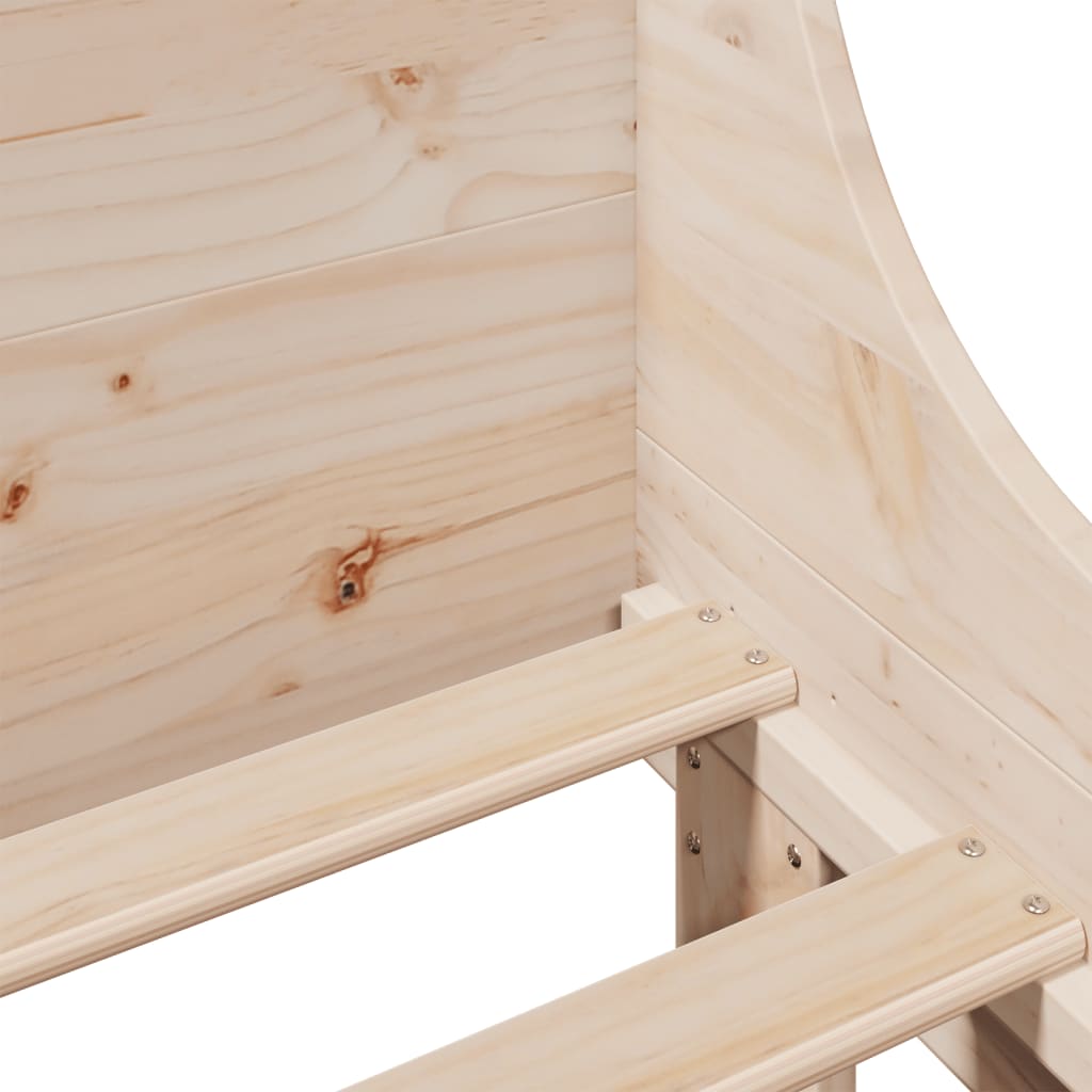 Cadre De Lit Sans Matelas 90X190 Cm Bois De Pin Massif