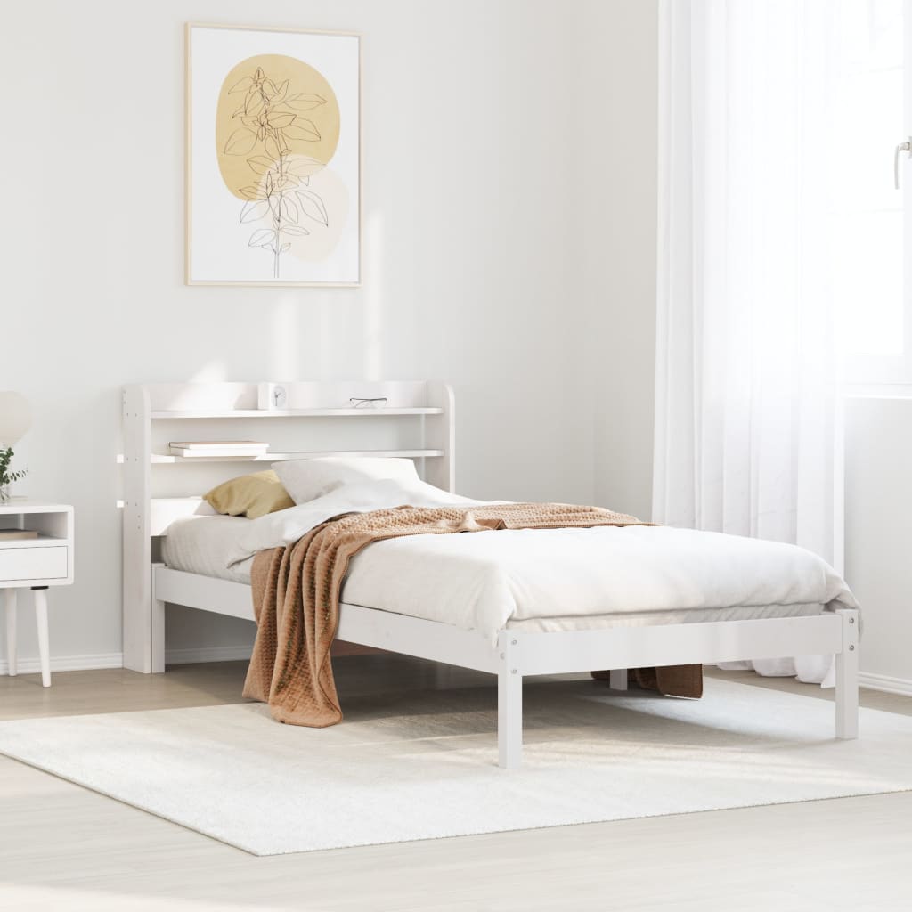Cadre De Lit Et Tête De Lit Sans Matelas Cire Marron