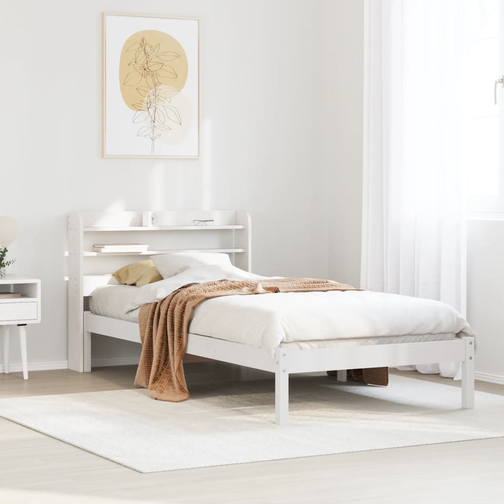 Cadre De Lit Et Tête De Lit Sans Matelas Cire Marron