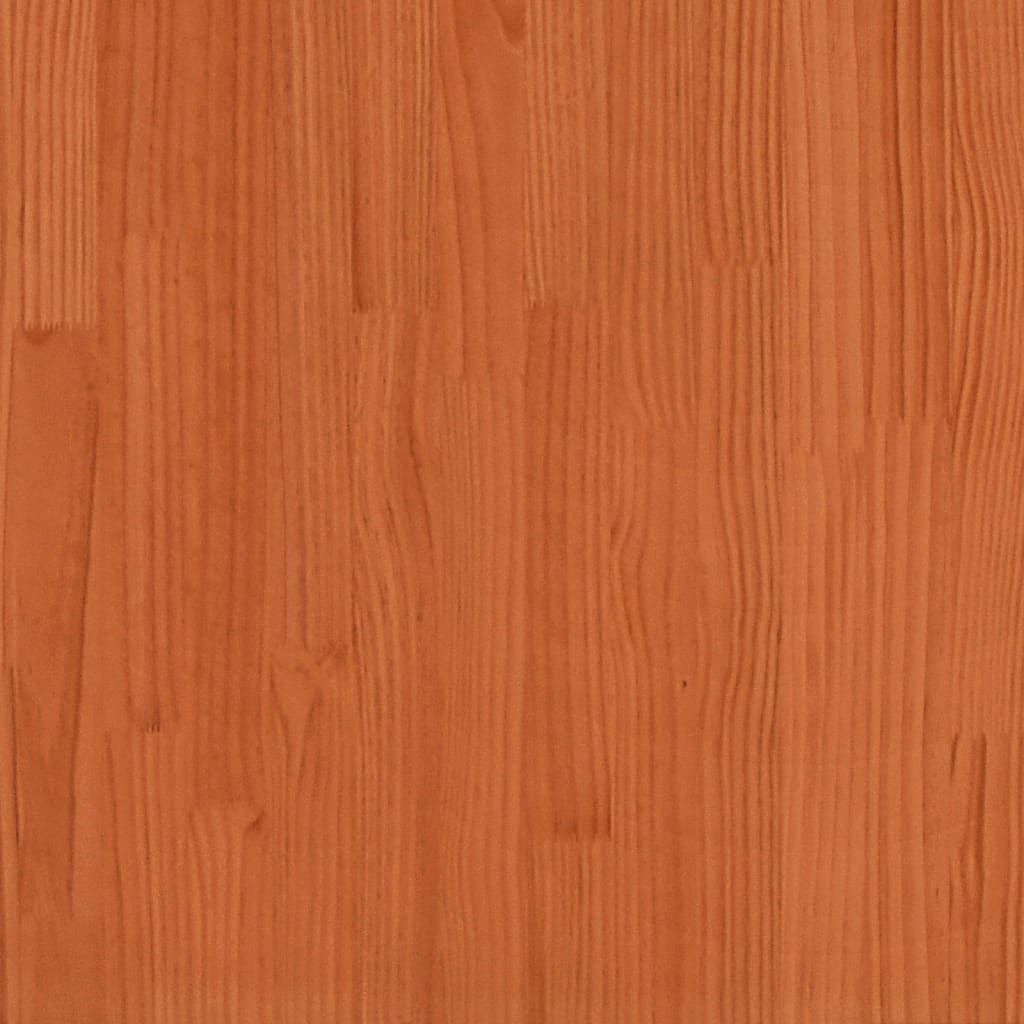 Cadre De Lit Sans Matelas Cire Marron 135X190Cm Bois Pin Massif