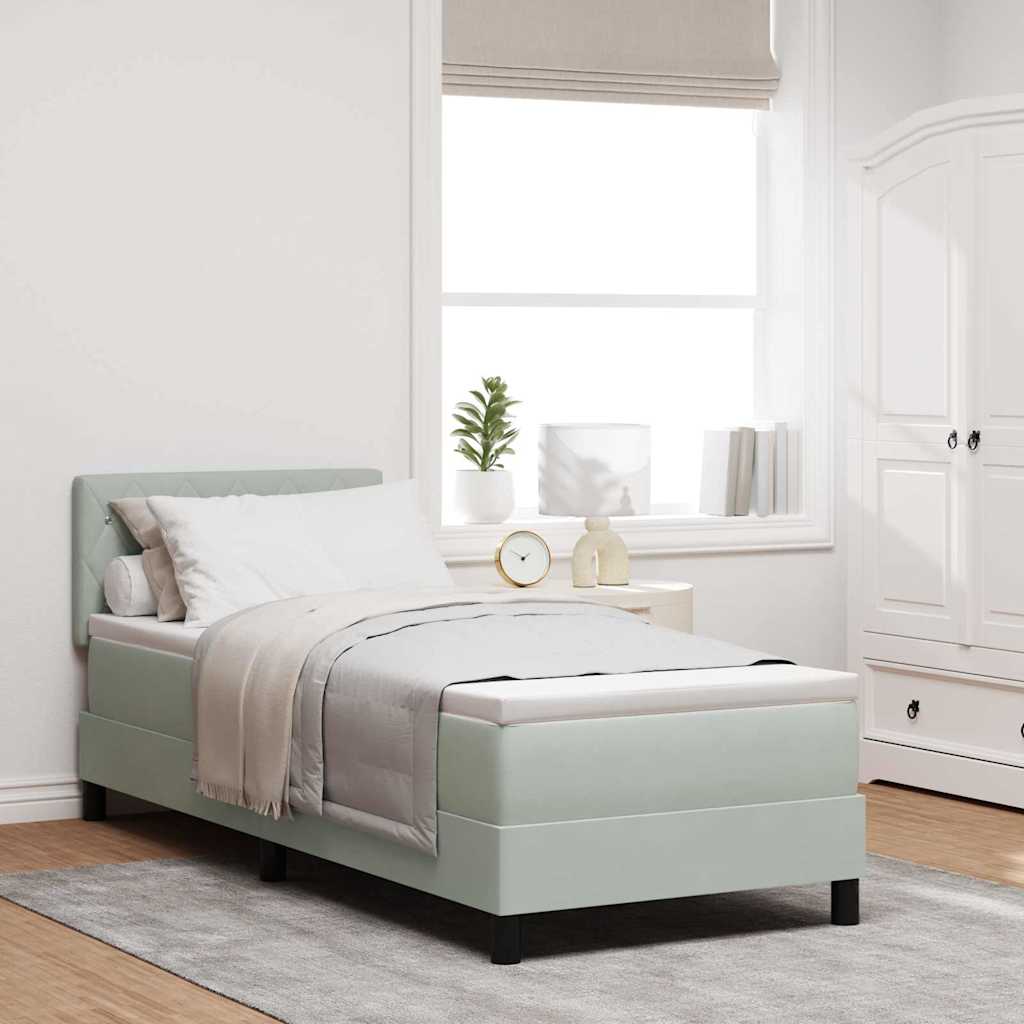 Lit À Ressorts Avec Matelas Velours