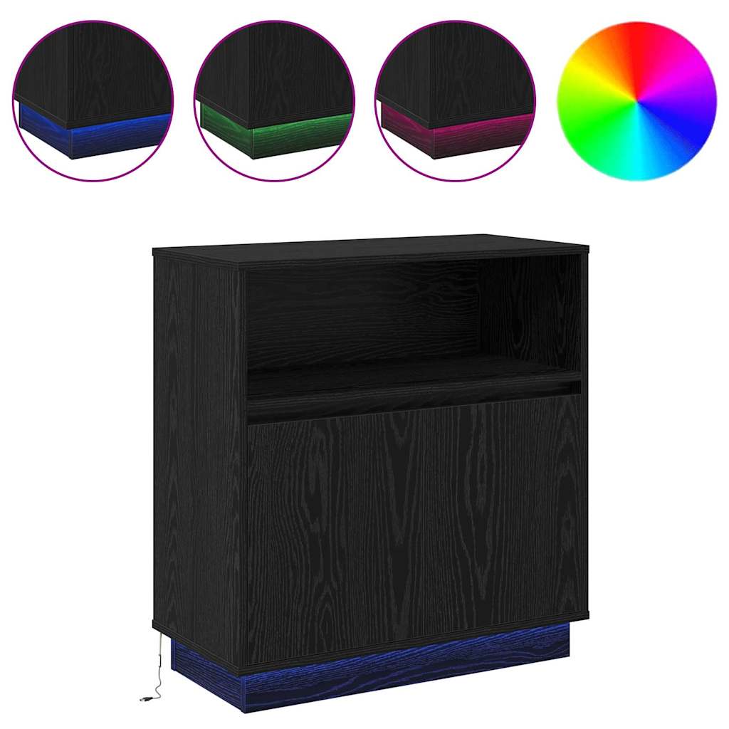 Buffet Led 71 X 34,5 X 75 Cm Bois D'ingénierie