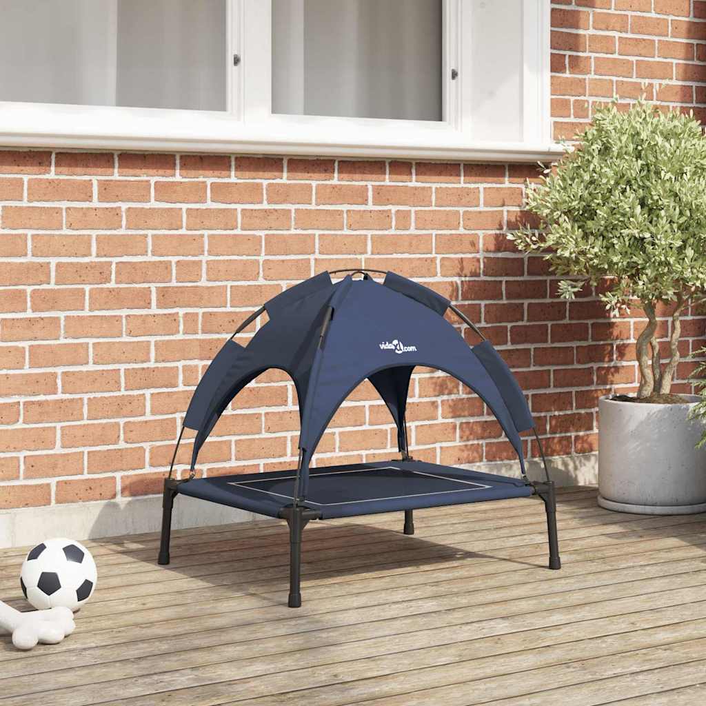 Lit Pour Chien Avec Auvent Tissu Oxford Et Acier
