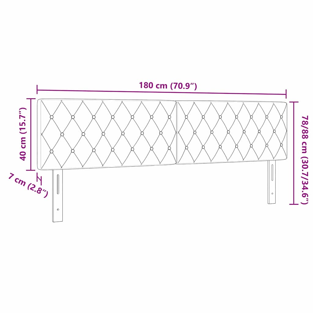 Tête De Lit Led Avec Bandes Led Velours