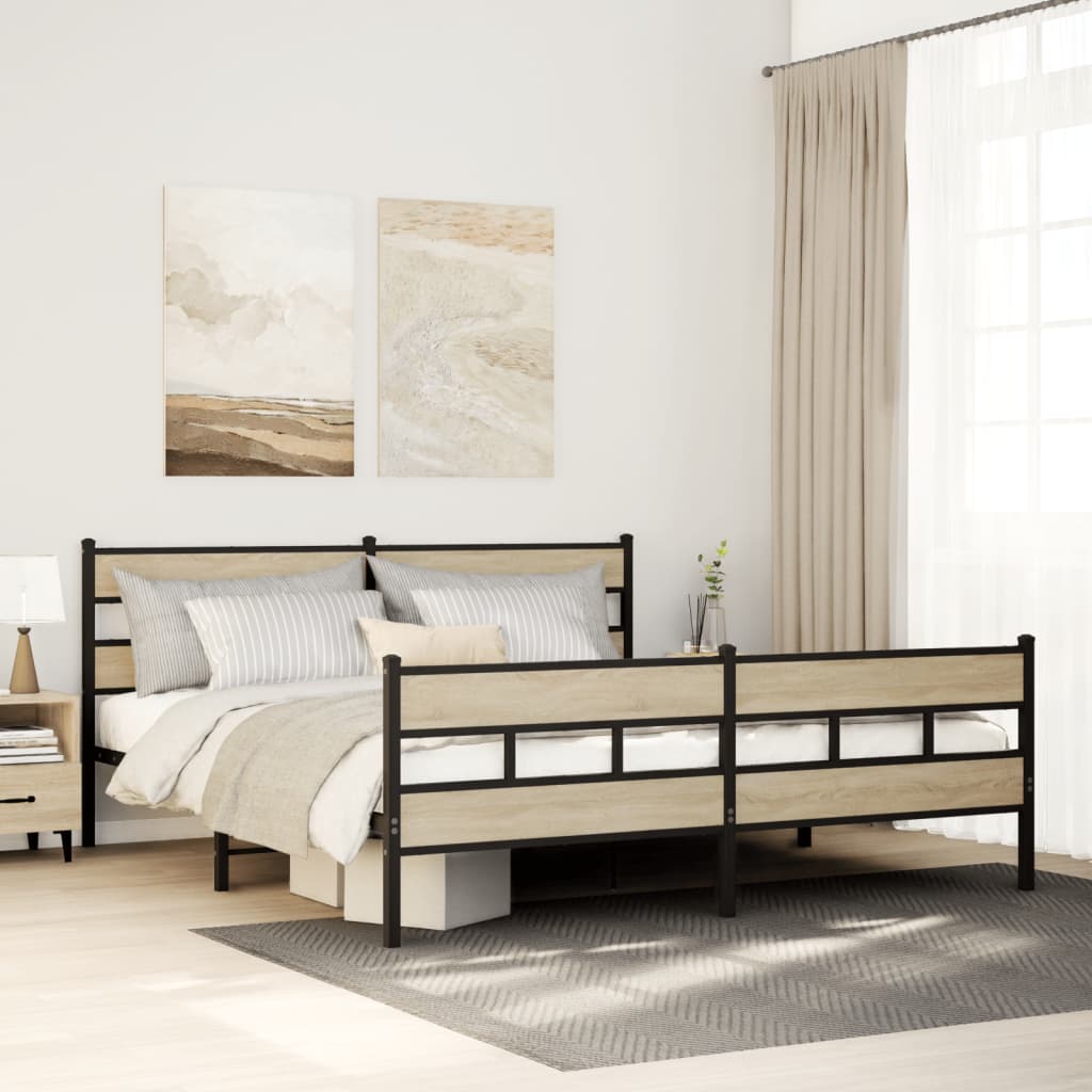 Cadre De Lit En Métal Sans Matelas