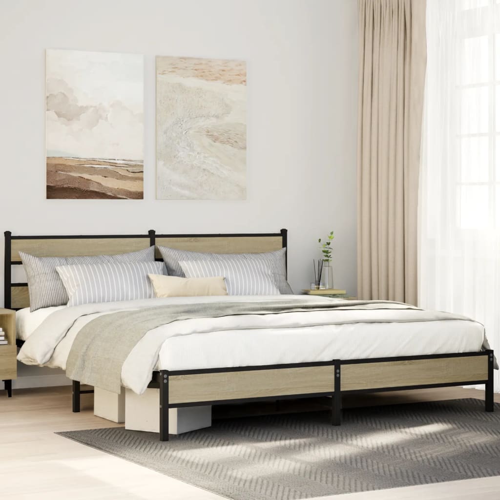 Cadre De Lit En Métal Sans Matelas