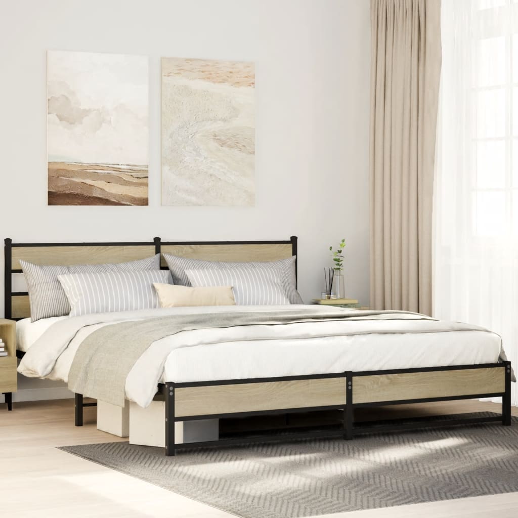 Cadre De Lit En Métal Sans Matelas