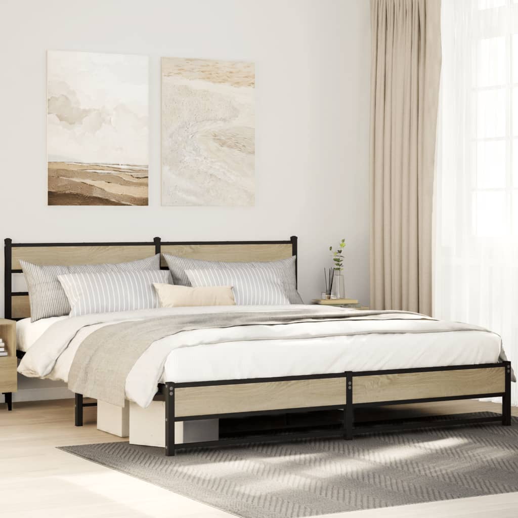 Cadre De Lit En Métal Sans Matelas