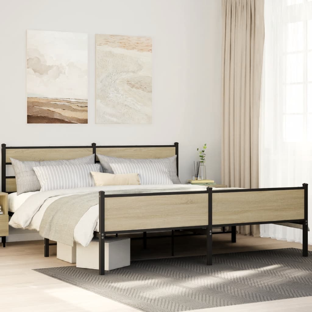 Cadre De Lit En Métal Sans Matelas