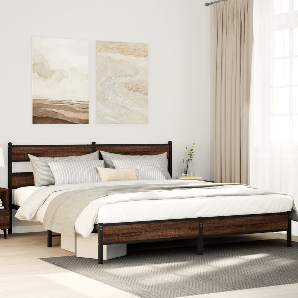 Cadre De Lit En Métal Sans Matelas