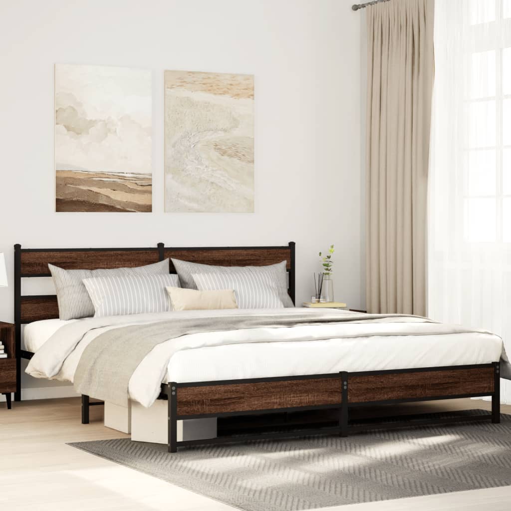 Cadre De Lit En Métal Sans Matelas