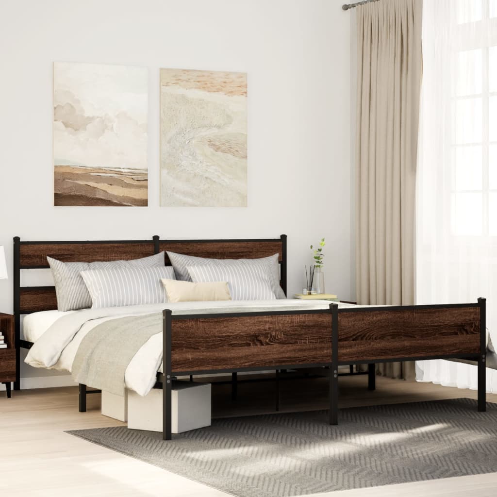 Cadre De Lit En Métal Sans Matelas