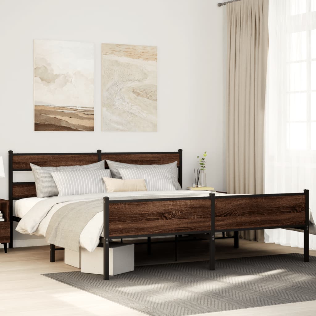 Cadre De Lit En Métal Sans Matelas