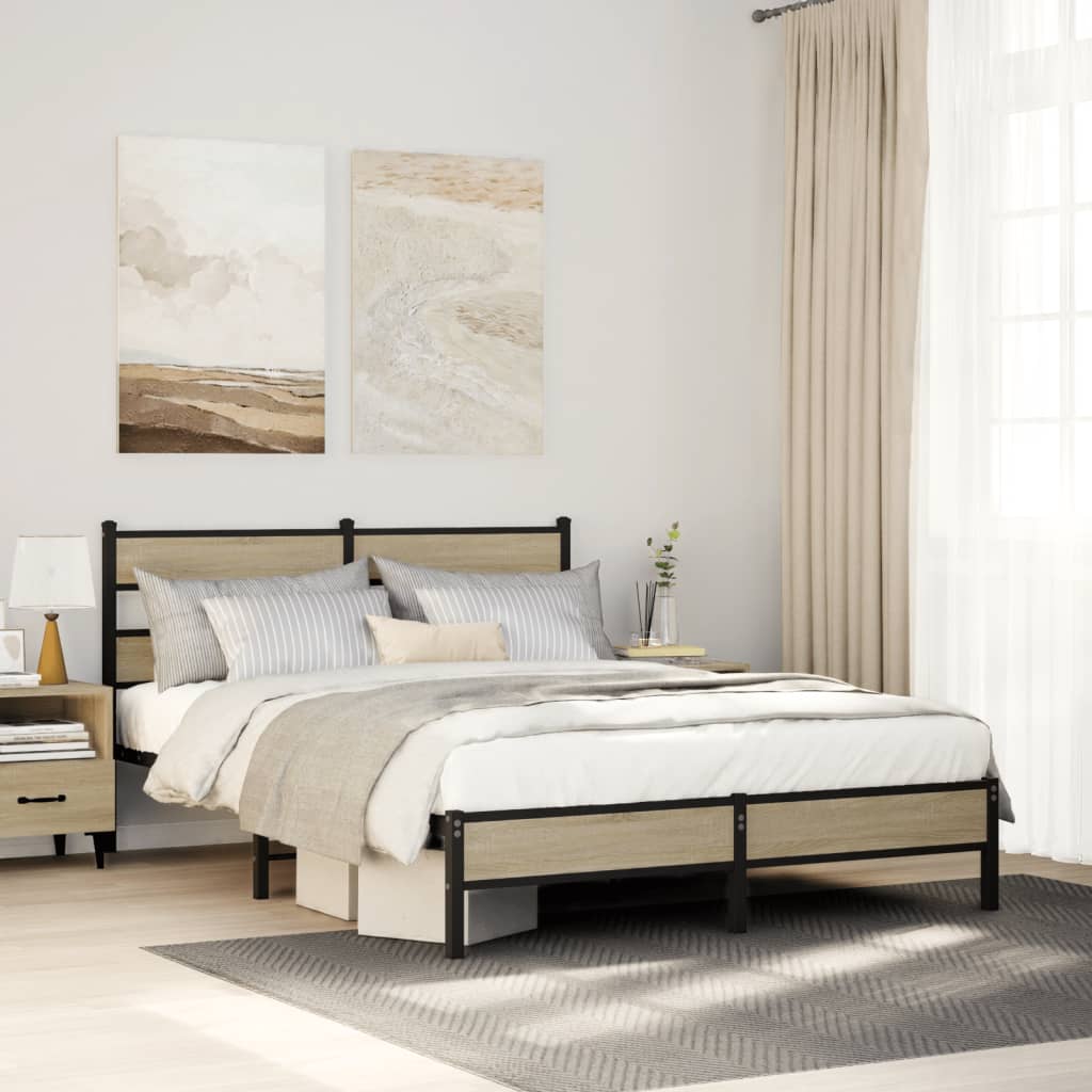 Cadre De Lit En Métal Sans Matelas
