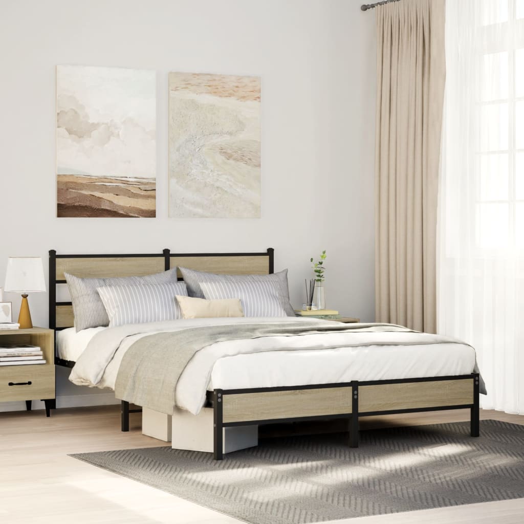 Cadre De Lit En Métal Sans Matelas