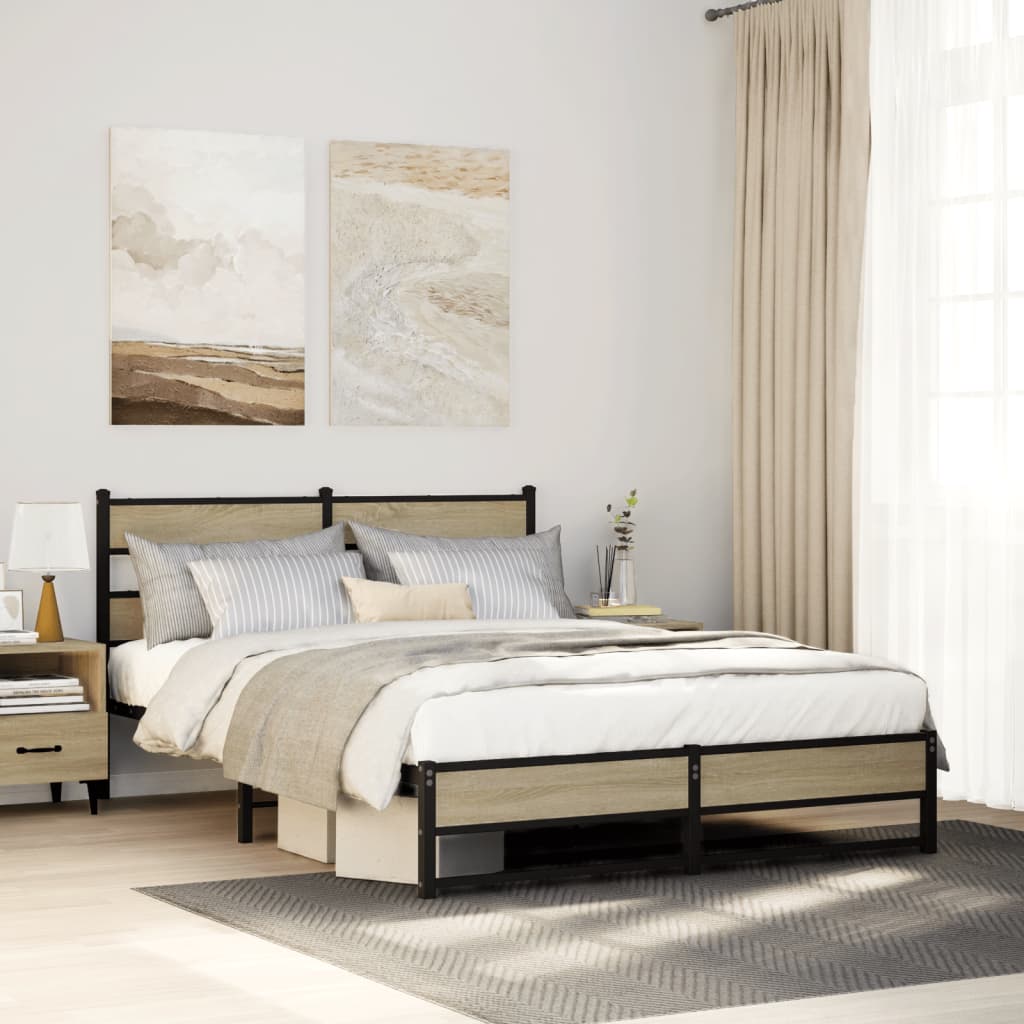 Cadre De Lit En Métal Sans Matelas
