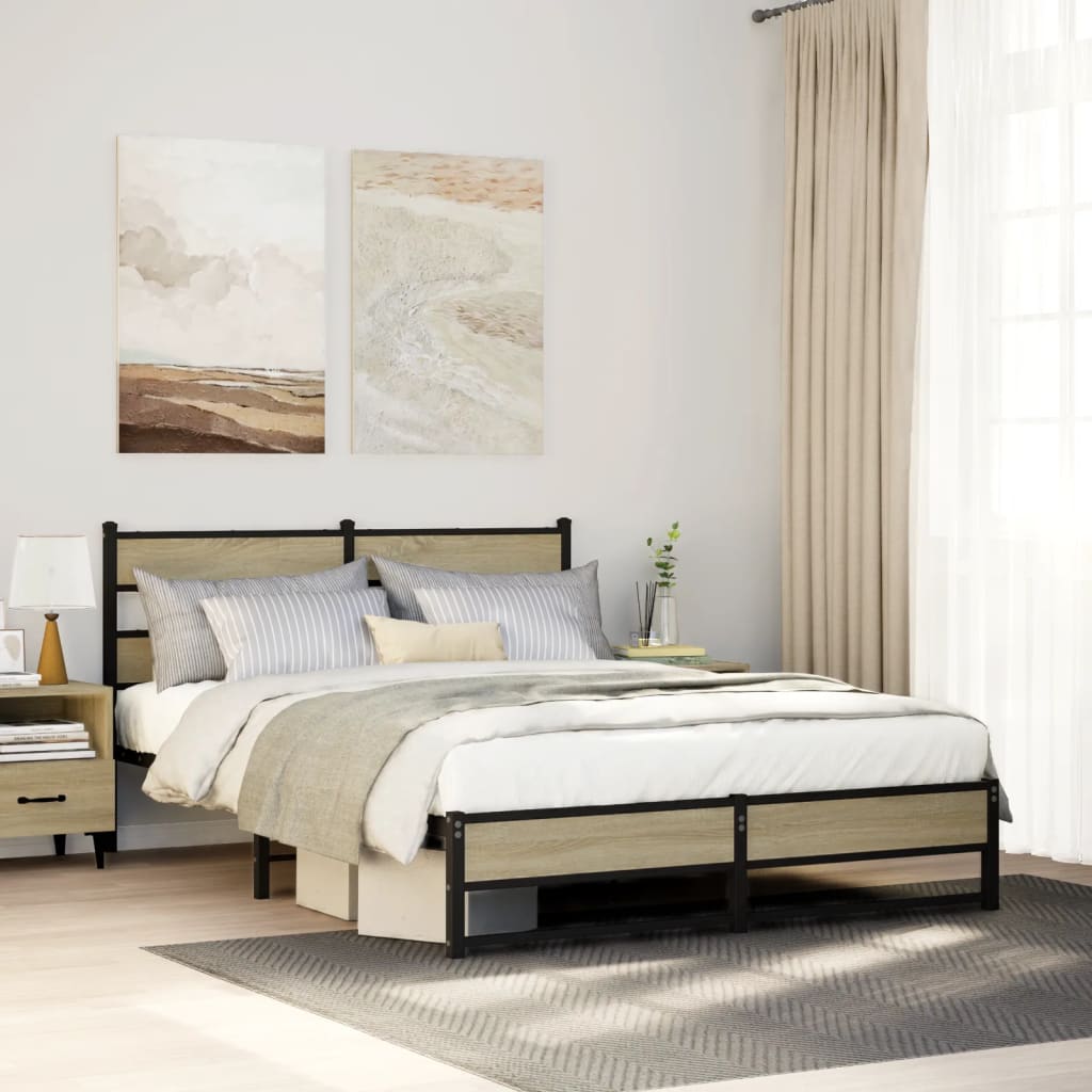 Cadre De Lit En Métal Sans Matelas