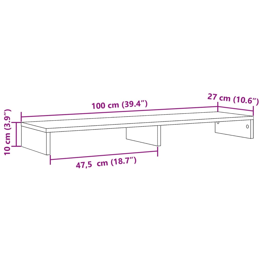 Support De Moniteur Bois D'ingénierie