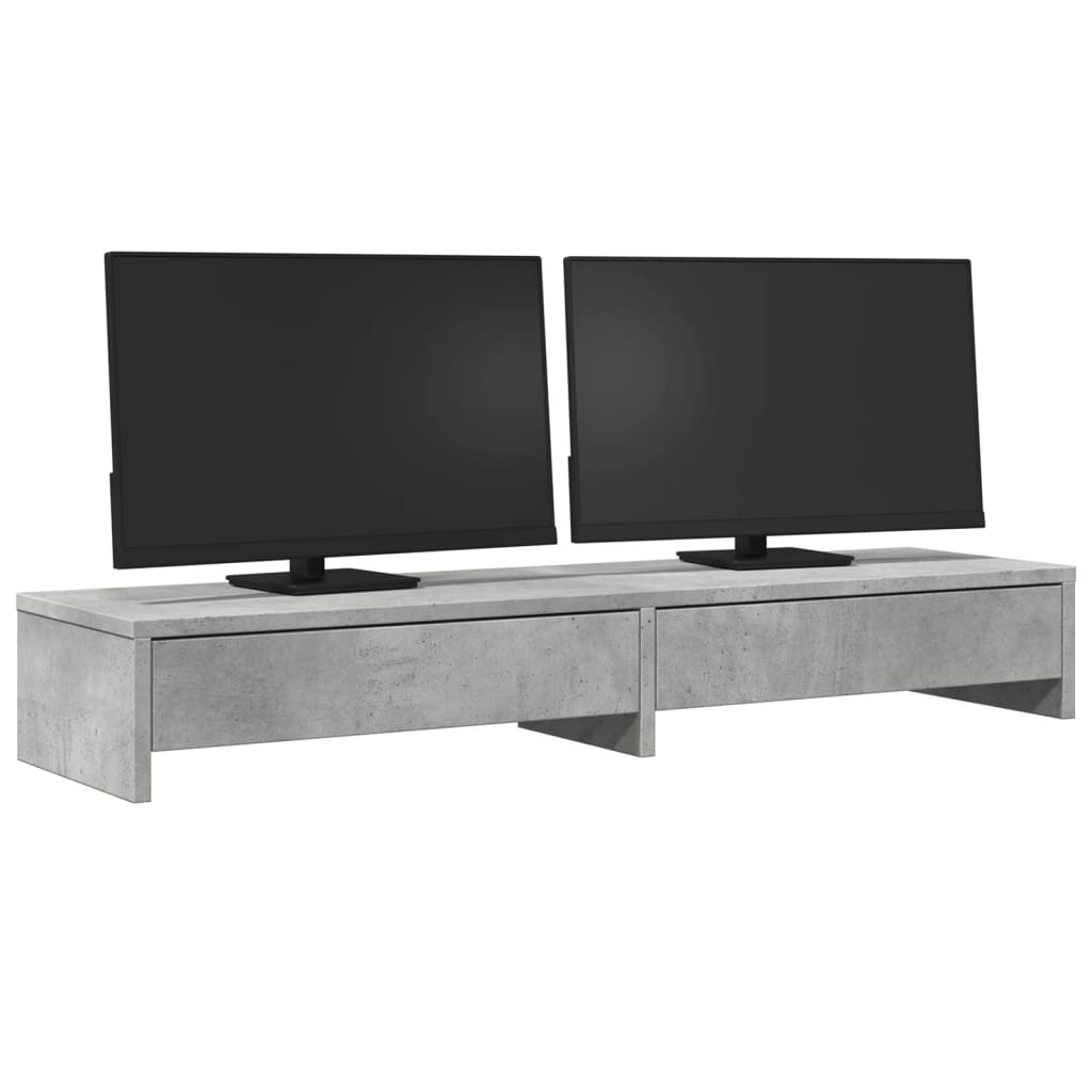 Support De Moniteur Avec Tiroirs Bois D'ingénierie