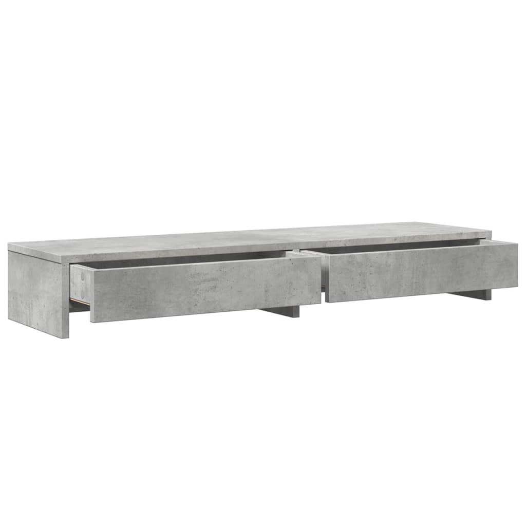 Support De Moniteur Avec Tiroirs Bois D'ingénierie