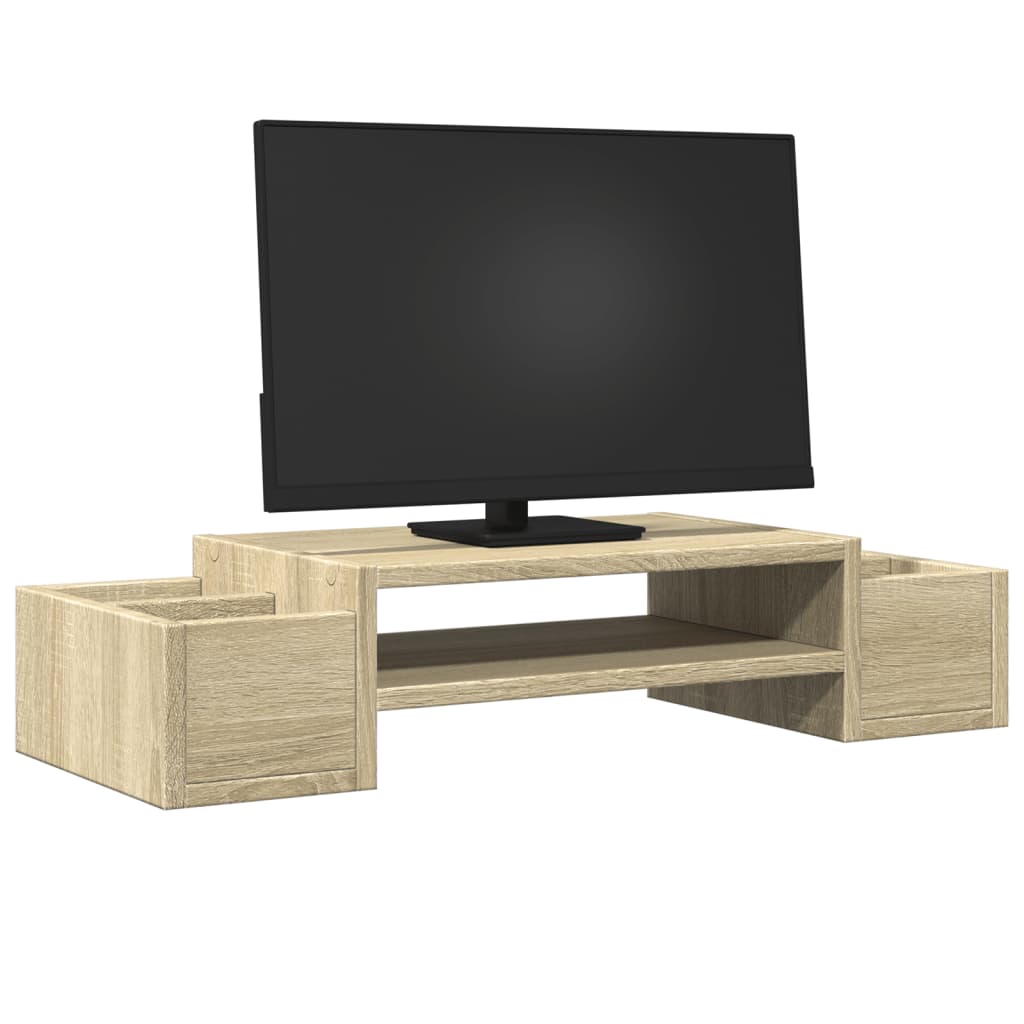 Support De Moniteur Et Rangement Bois D'ingénierie