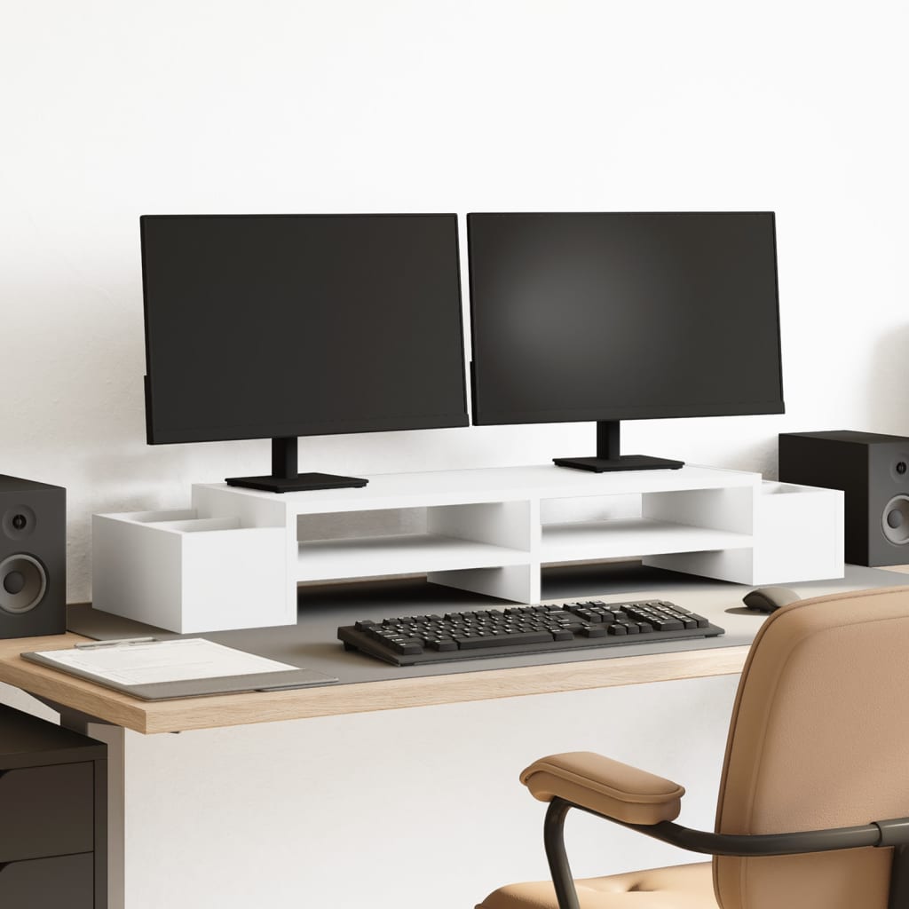 Support De Moniteur Et Rangement Bois D'ingénierie