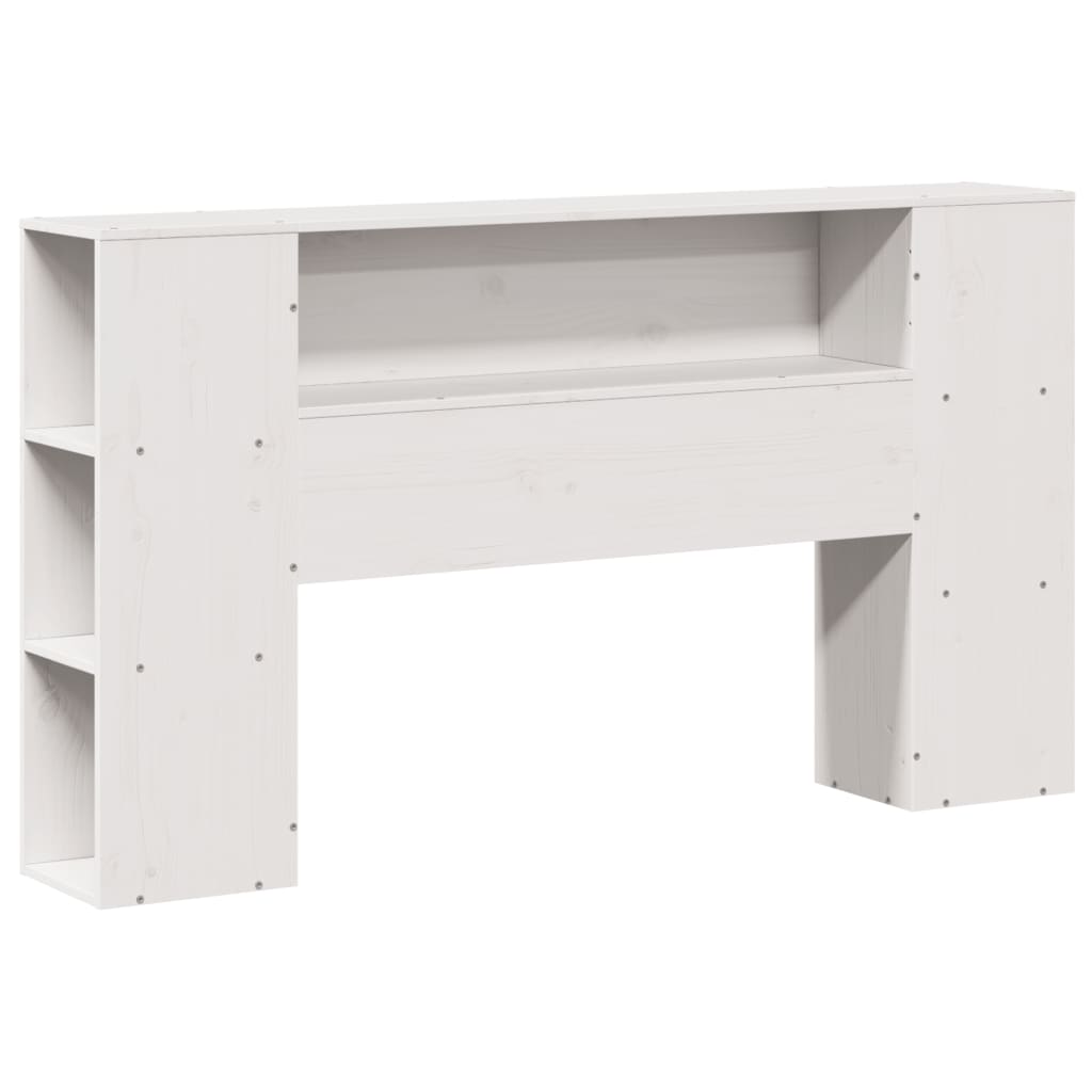 Cadre De Lit Sans Matelas Blanc 150X200 Cm Bois De Pin Massif