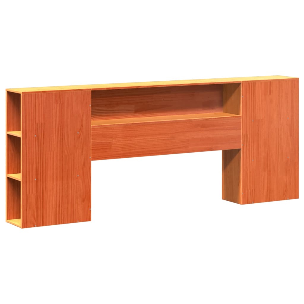 Cadre De Lit Sans Matelas Cire Marron 180X200Cm Bois Pin Massif