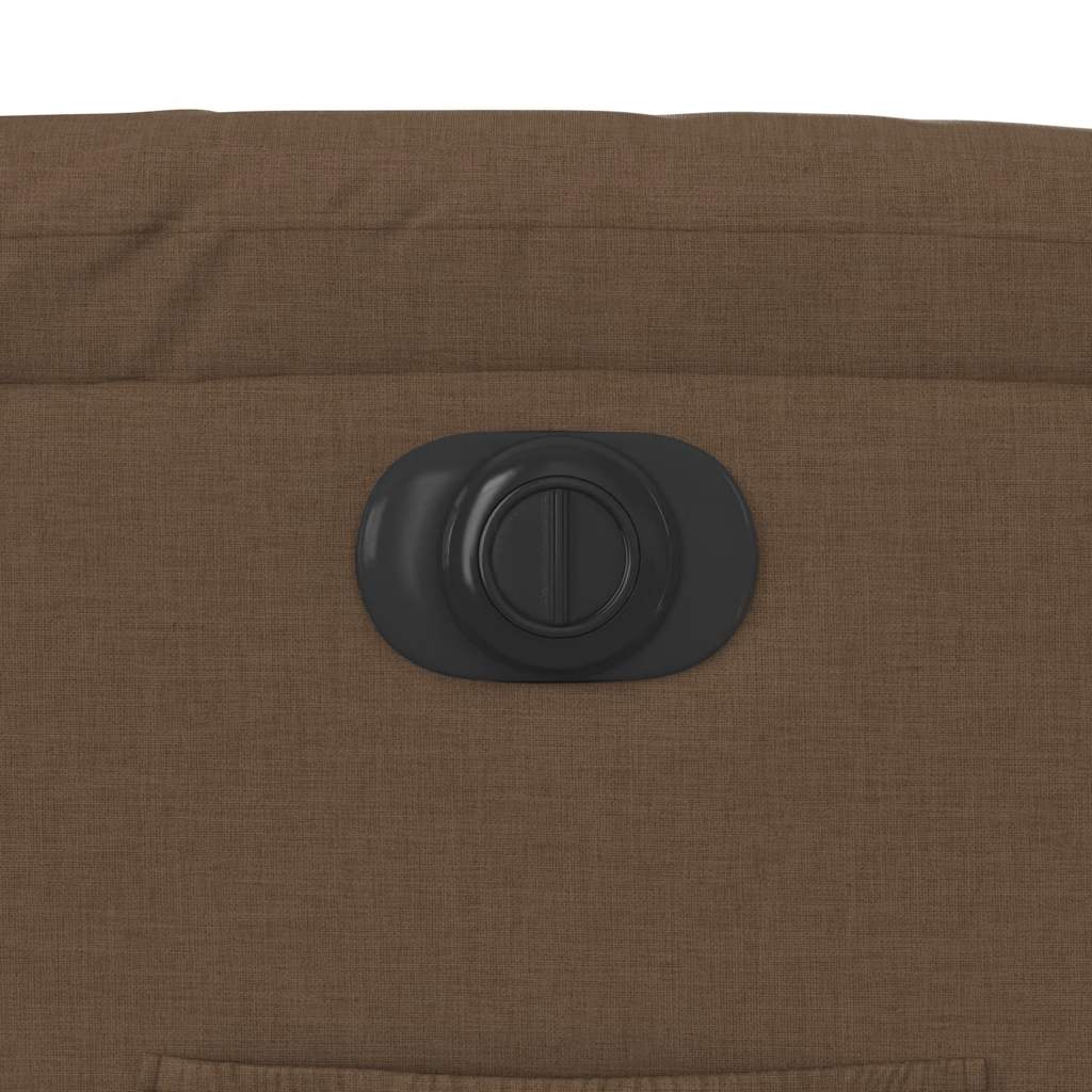 Fauteuil Inclinable Électrique Tissu Marron