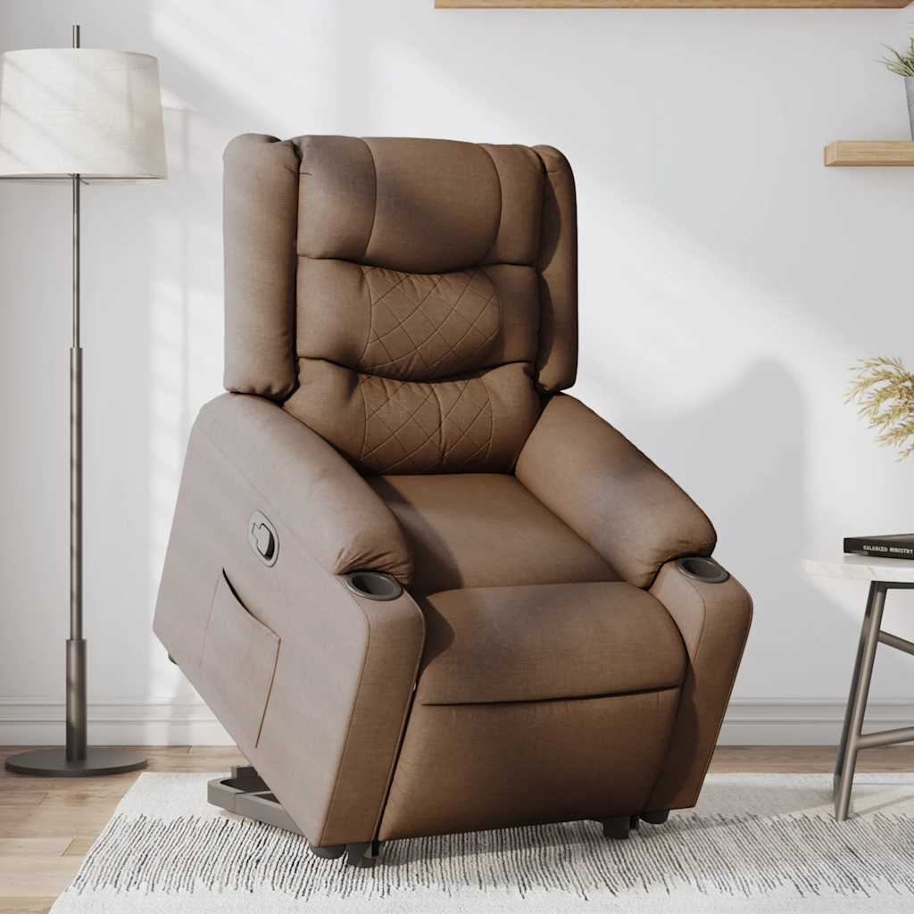 Fauteuil Inclinable Tissu Marron