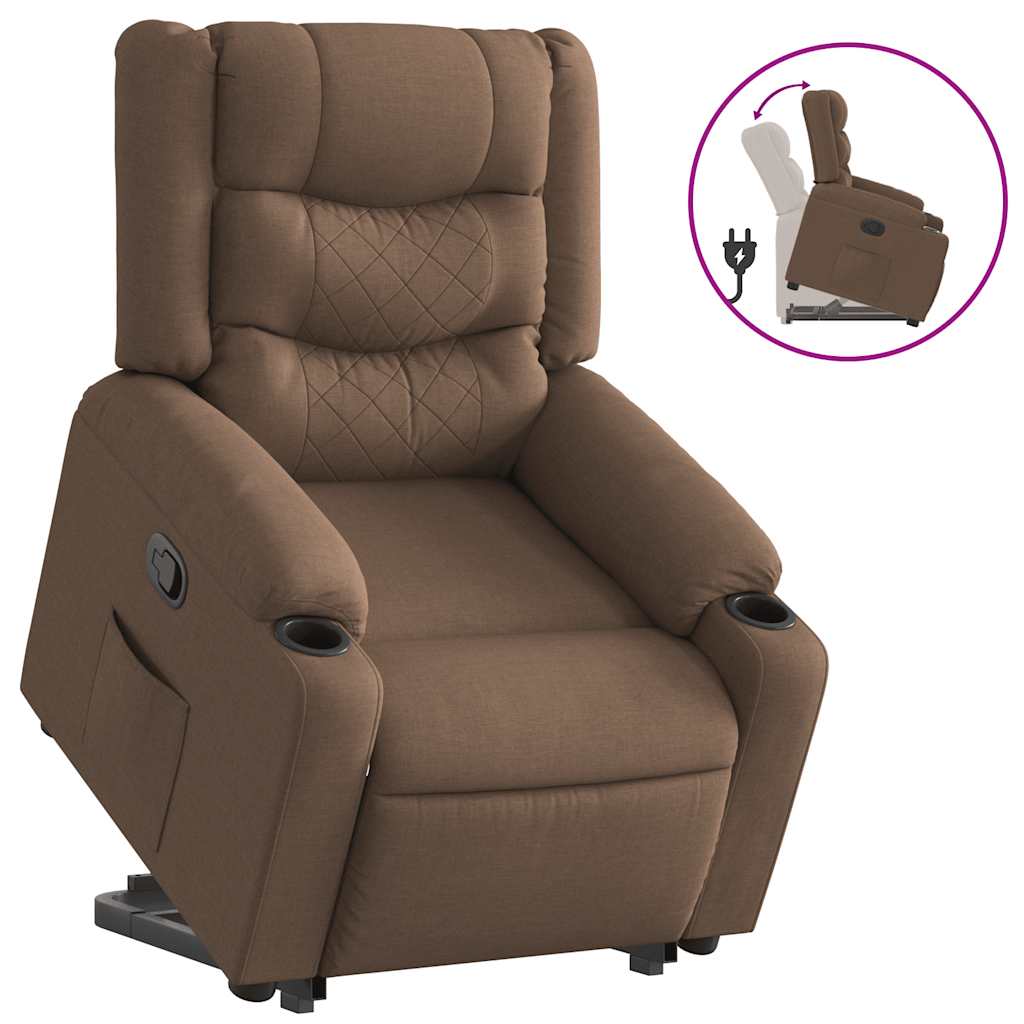 Fauteuil Inclinable Tissu Marron