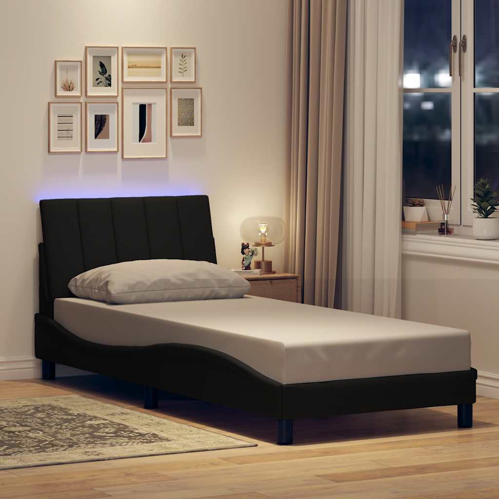 Cadre De Lit Sans Matelas Hanko Tissu