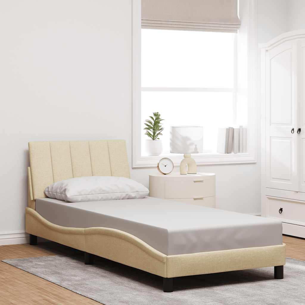Cadre De Lit Sans Matelas Hanko Tissu