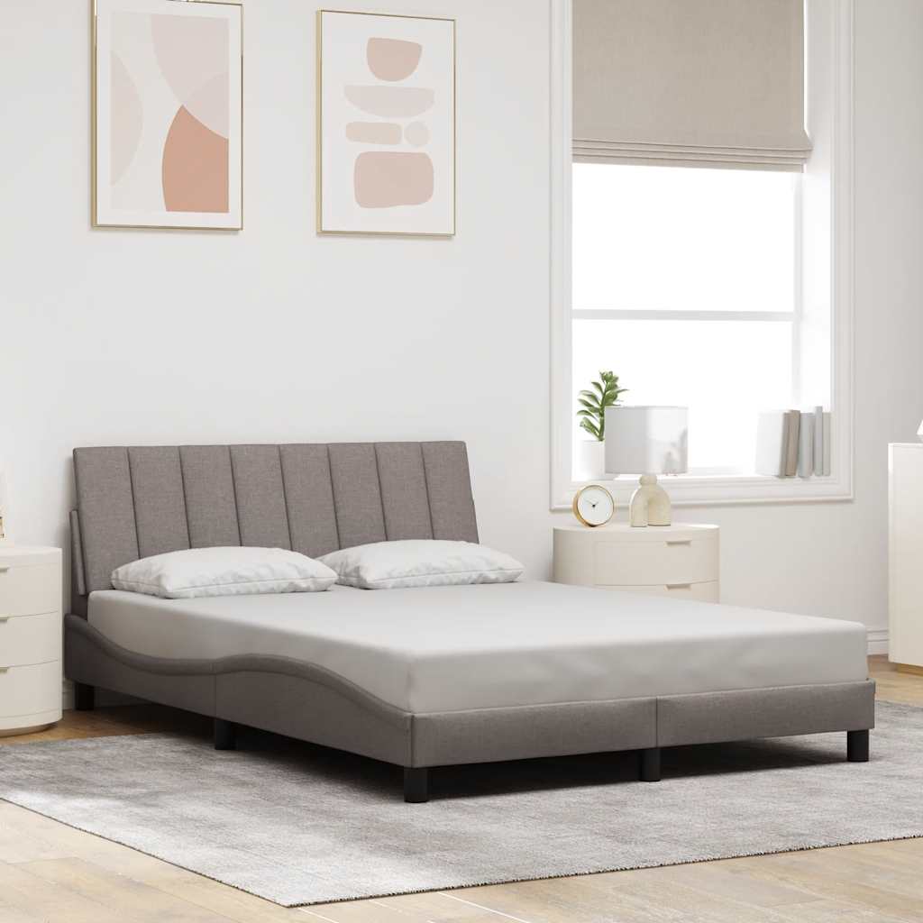 Cadre De Lit Sans Matelas Hanko Tissu