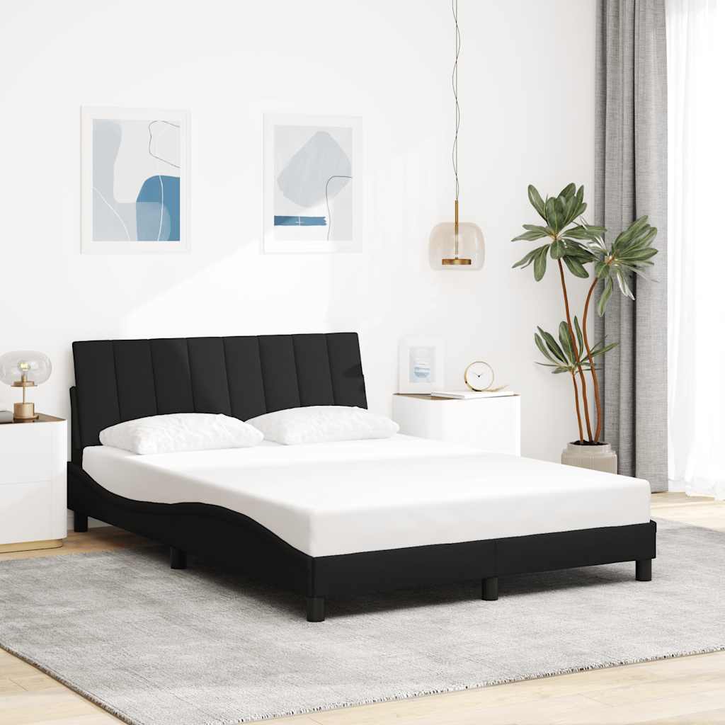 Cadre De Lit Sans Matelas Hanko Tissu