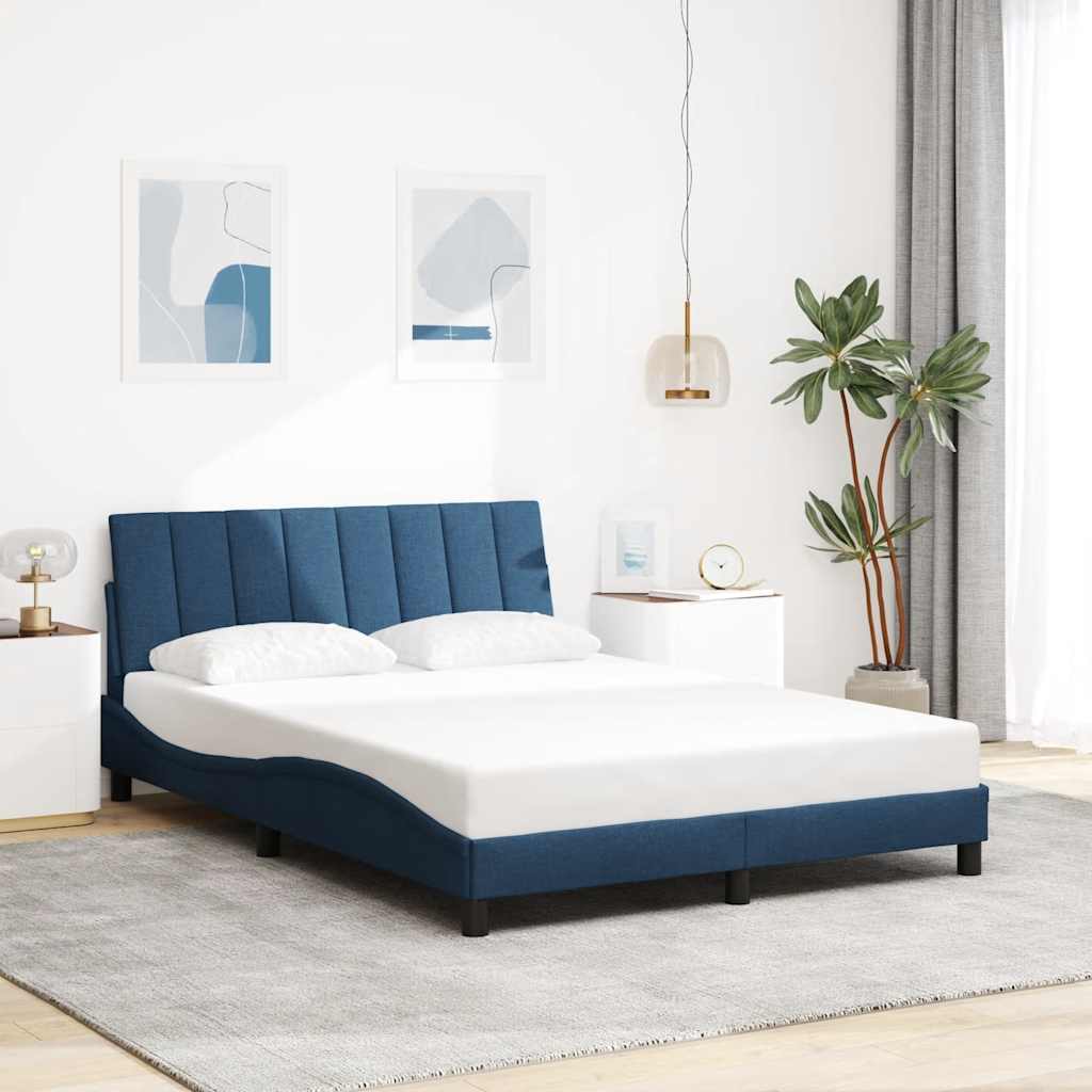 Cadre De Lit Sans Matelas Hanko Tissu
