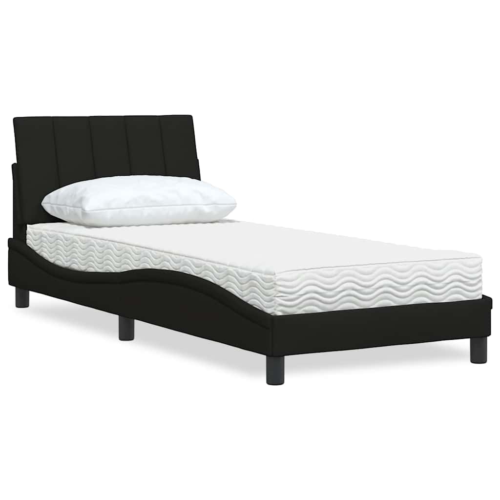 Lit Avec Matelas Hanko Tissu
