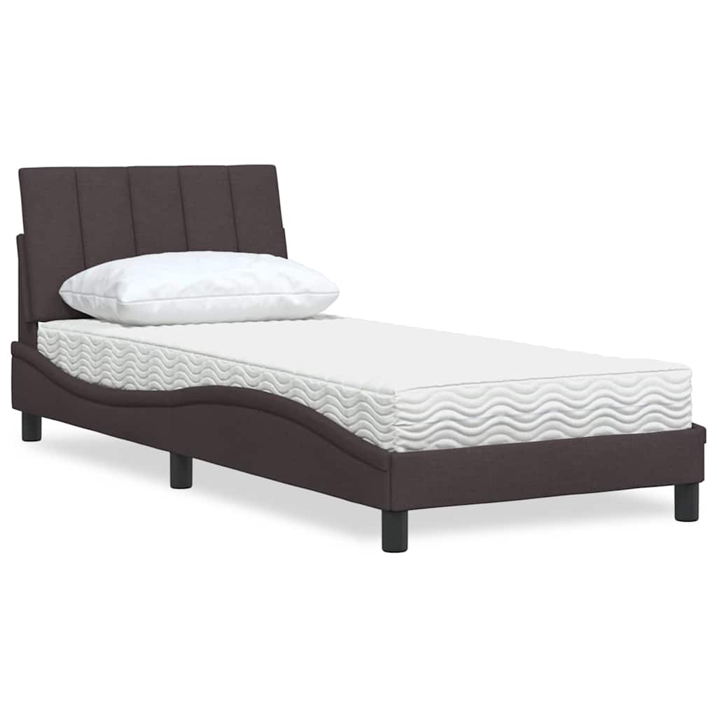 Lit Avec Matelas Hanko Tissu