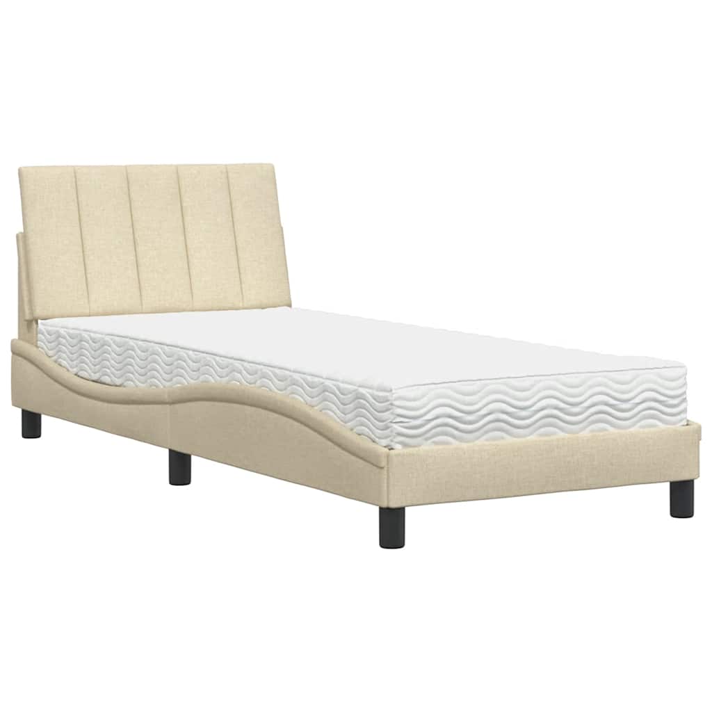 Lit Avec Matelas Hanko Tissu